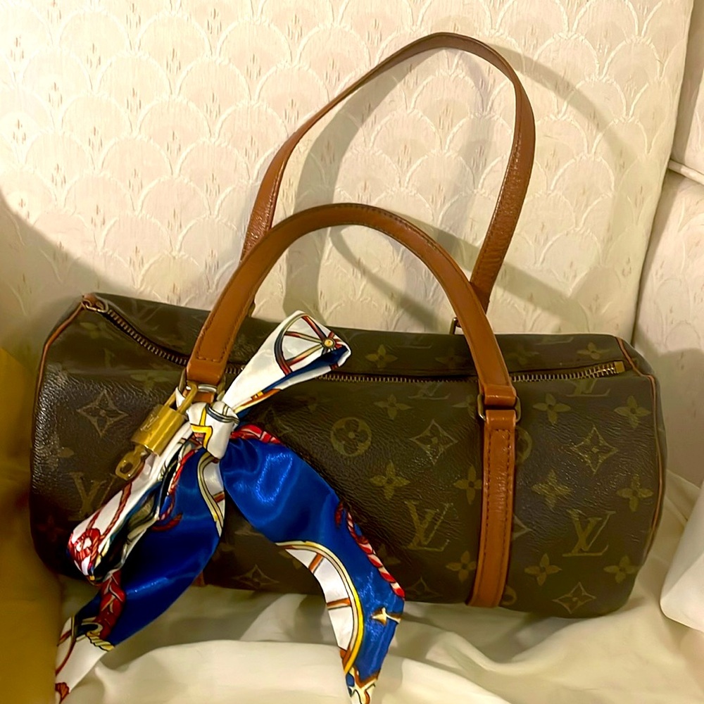 Vintage Louis Vuitton Louis Vuitton Papillon 30 Monogram Bag w/ Lock and Key